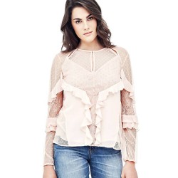 Camisa tejido transparente...